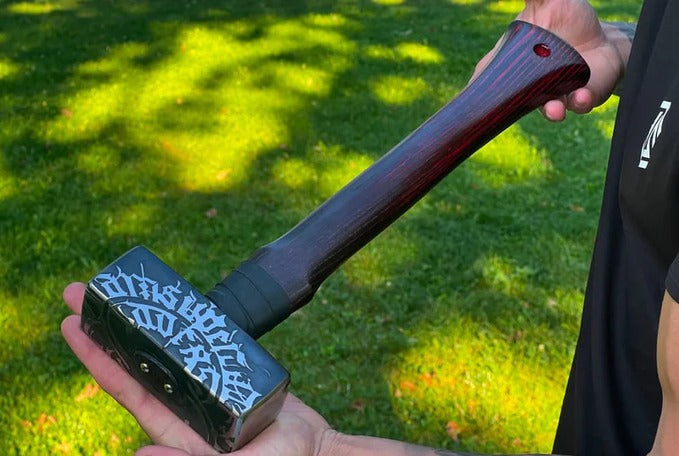 Beautiful Handmade Viking Battle Hammer "Black Bloody Beard"