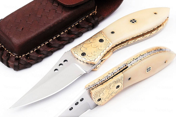 Handmade D2 Pocket Knife, Folding Knife, Boyfriend Gift, Personalized Gift, Gift For Him USA