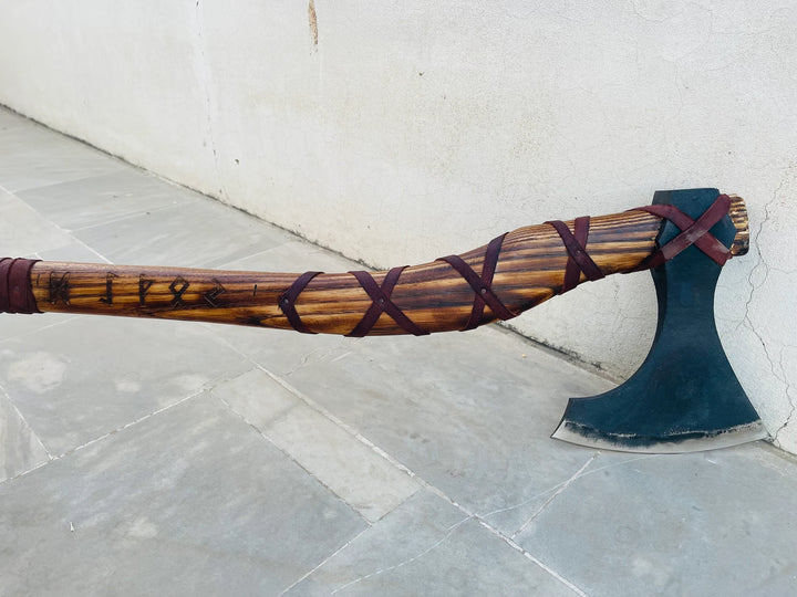 Kratos Leviathan Axe | Viking Axe | Axe | Axe Viking | Viking Axe Handmade | Viking | Hand Forged Axe | Hatchet | Viking Hatchet | Fathers day gift | Best Handmade Gift item | Wedding Gift | Birthday Gift | Gift for him/her