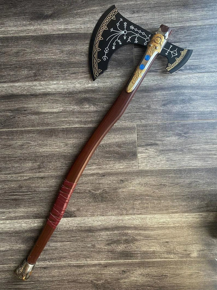 Kratos Leviathan Axe | Viking Axe | Axe | Axe Viking | Viking Axe Handmade | Viking | Hand Forged Axe | Hatchet | Viking Hatchet | Fathers day gift | Best Handmade Gift item | Wedding Gift | Birthday Gift | Gift for him/her