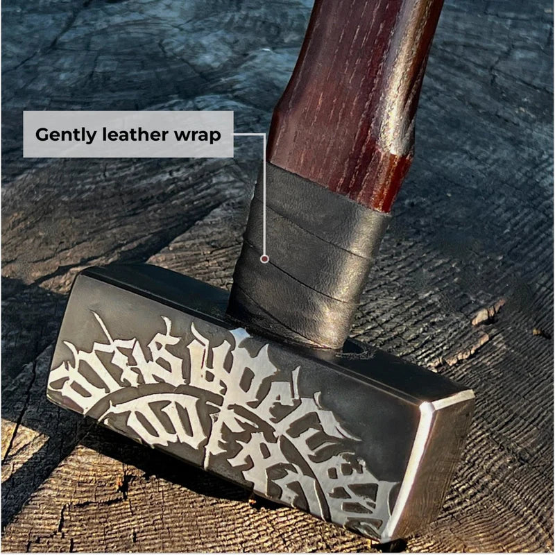 Beautiful Handmade Viking Battle Hammer "Black Bloody Beard"