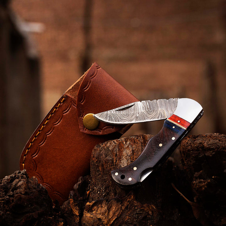 Damascus Pocket knife for Men, Groomsmen Damascus Folding Knife, Every Day Carry Knife , Damascus Knives, Gift For Him, Sexy Knife Gift