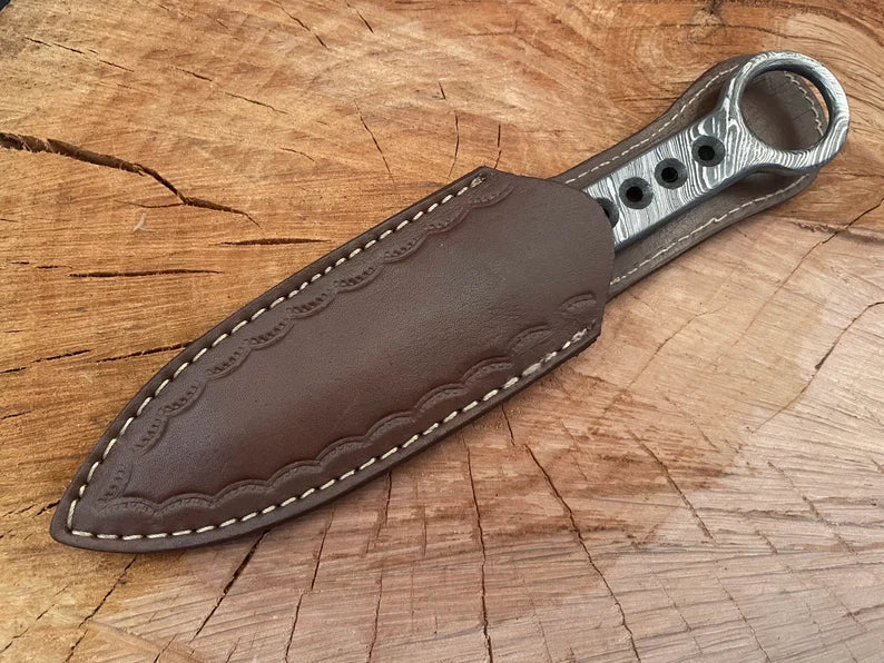 Handmade Damascus Steel Full Tang Throwing Knives, Balanced throwing knife, Hunting knife, Viking Knife, Damascus knives