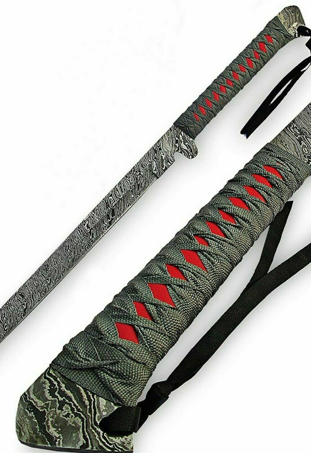 Katana Sword, Handmade Damascus Steel Full Tang Sword, Samurai Sword, Personalized gift, Tanto Sword, wedding gift, Birthday Gift, Christmas Gift.