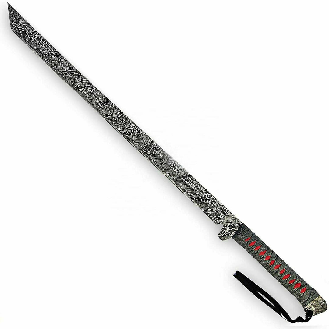 Katana Sword, Handmade Damascus Steel Full Tang Sword, Samurai Sword, Personalized gift, Tanto Sword, wedding gift, Birthday Gift, Christmas Gift.